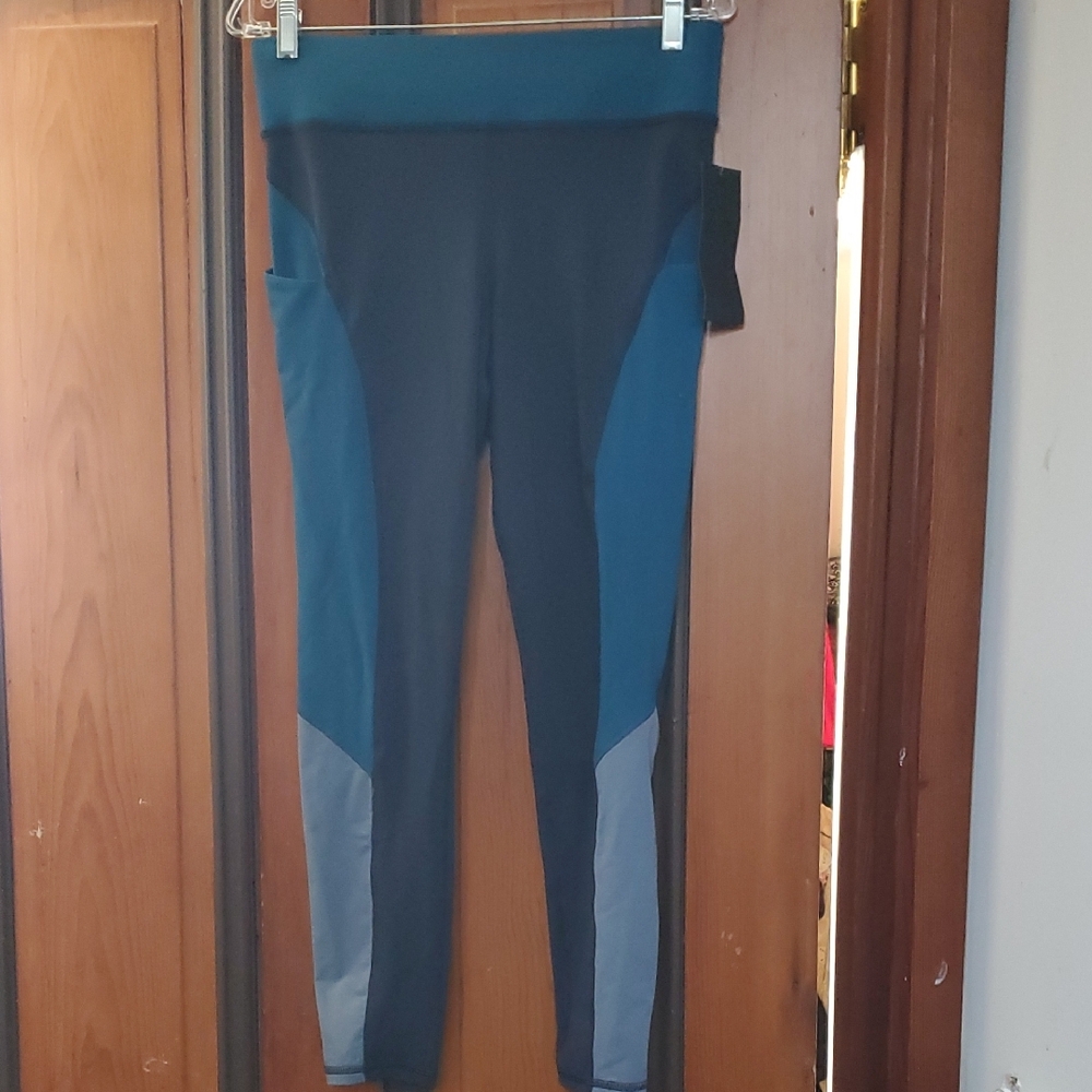 MICHI Deep Blue Leggings With Pockets